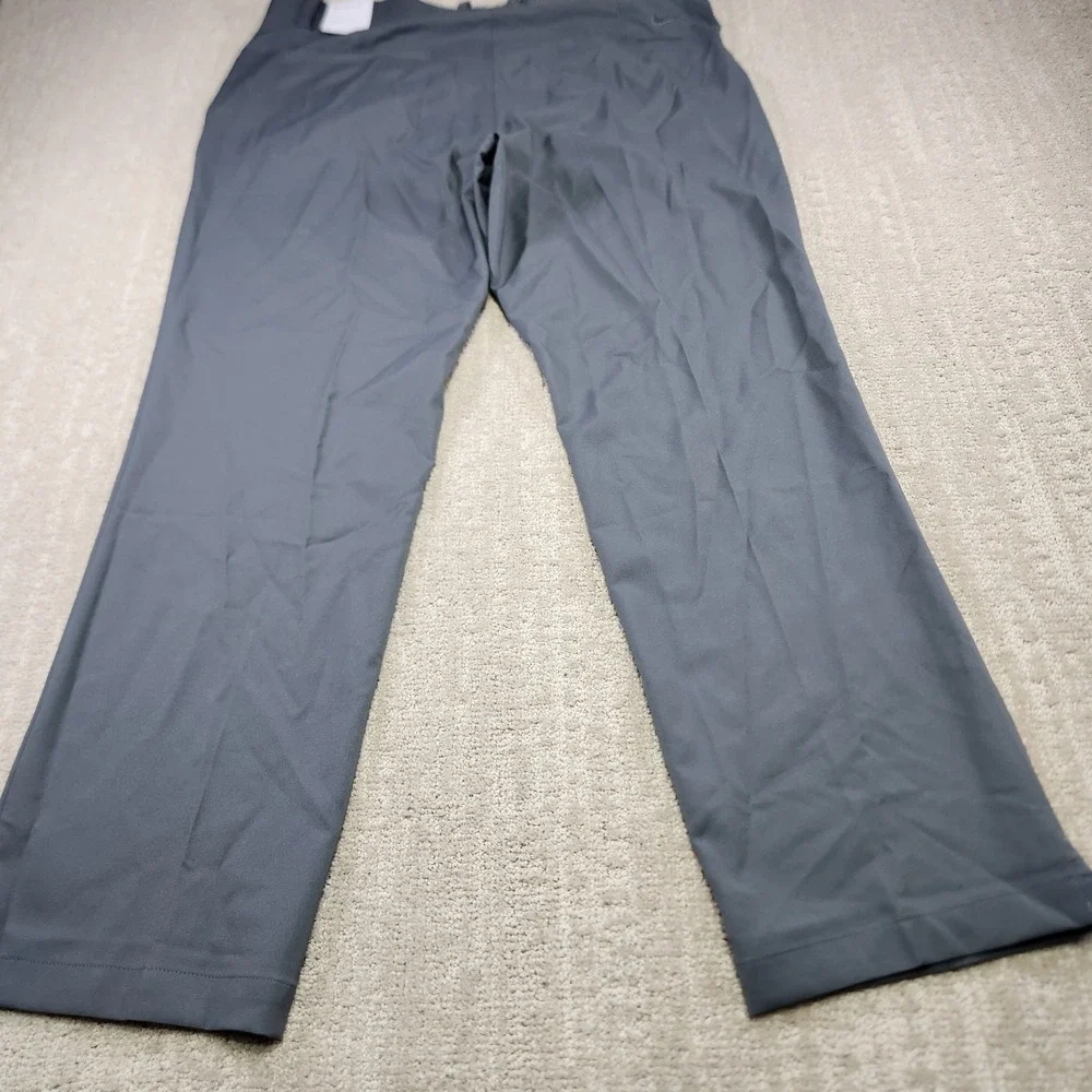 Nike Golf Pants Men 36x30 Flex Standard Fit Gray Elastic Waist Chino NEW